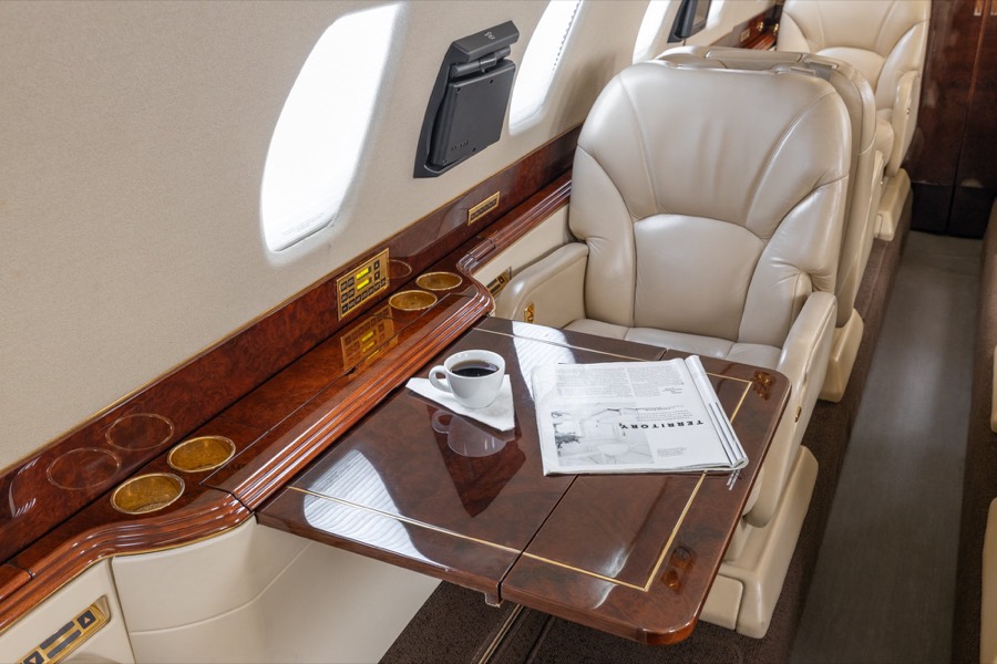 Citation X N104R interior