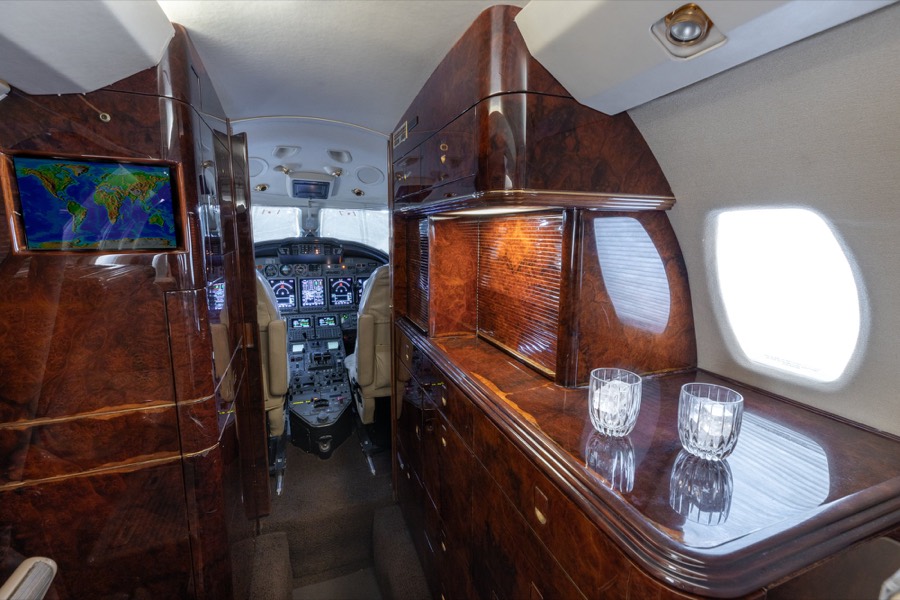Citation X N104R interior