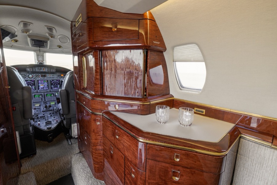 Citation X N16PR interior
