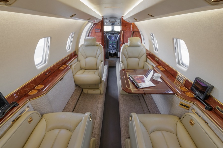 Citation X N16PR interior