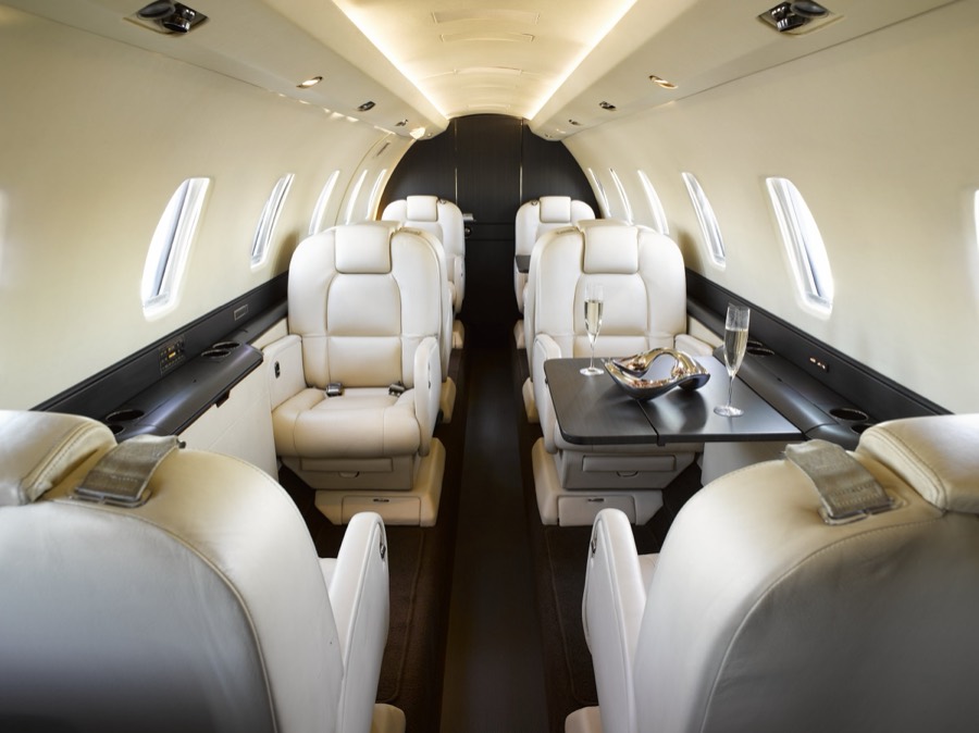 Citation X N917PG interior