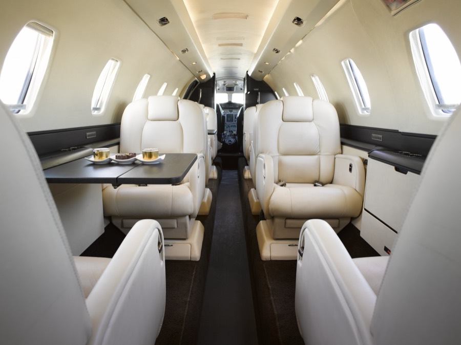 Citation X N917PG interior