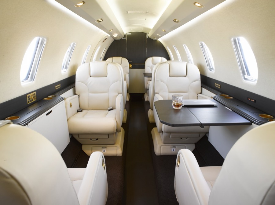 Citation X N948TX interior