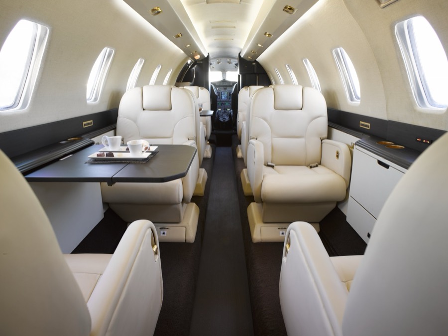 Citation X N948TX interior