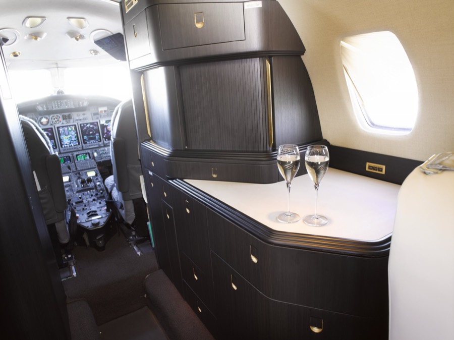Citation X N948TX interior