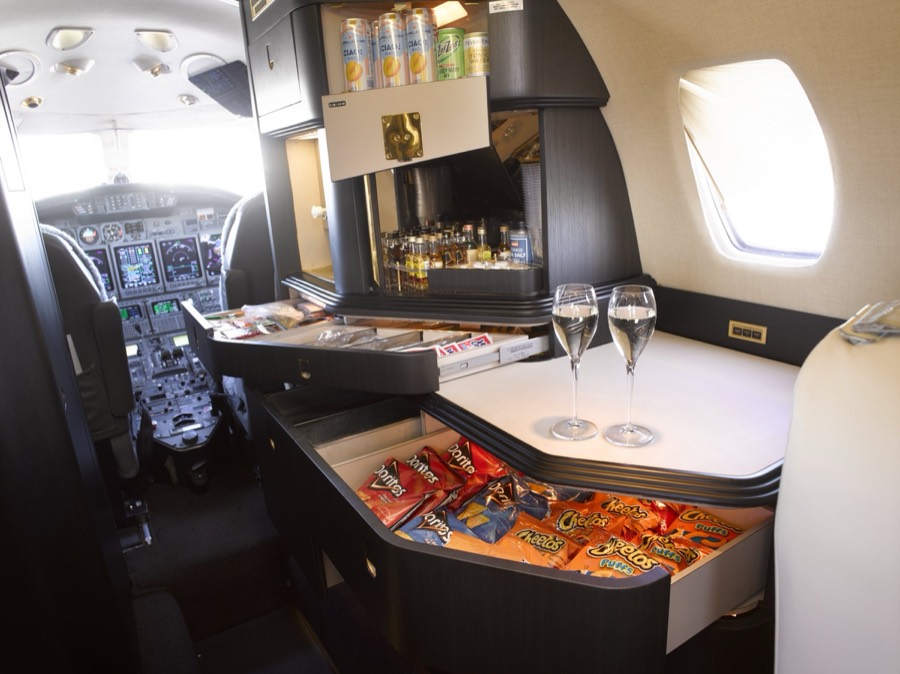 Citation X N948TX interior
